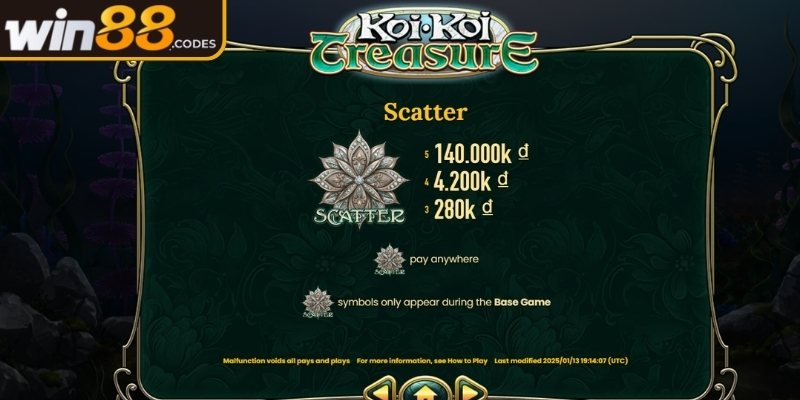 Koi Koi Treasure Win88 – Game Slot Nhật Bản Đầy Mê Hoặc 2 Cơ chế và tính năng nổi bật