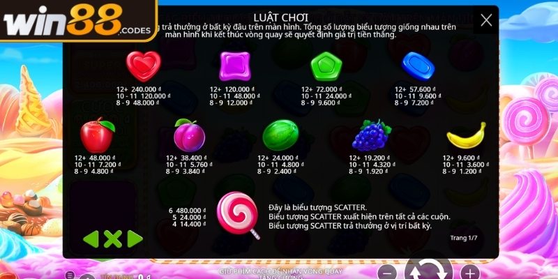 Sweet Bonanza 1000 Win88 - Hướng Dẫn Chơi Từ Chuyên Gia 2 Hệ thống Cluster Pays Sweet Bonanza 1000
